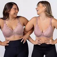 Leading Lady® Scalloped Lace Underwire Full Figure Bra- 5044