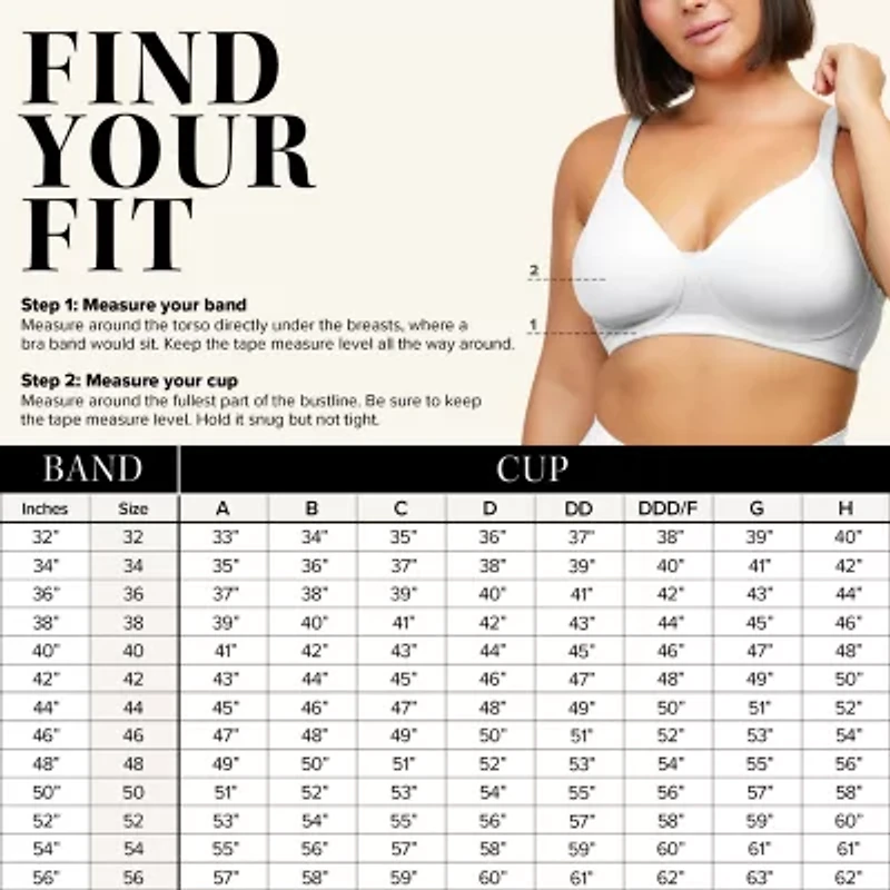 Leading Lady® Scalloped Lace Underwire Full Figure Bra- 5044