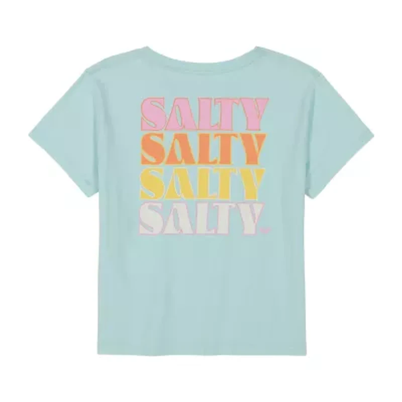 Roxy Big Kid Girls Crew Neck Short Sleeve Regular Fit Graphic T-Shirt