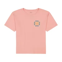 Roxy Big Kid Girls Crew Neck Short Sleeve Oversized Graphic T-Shirt
