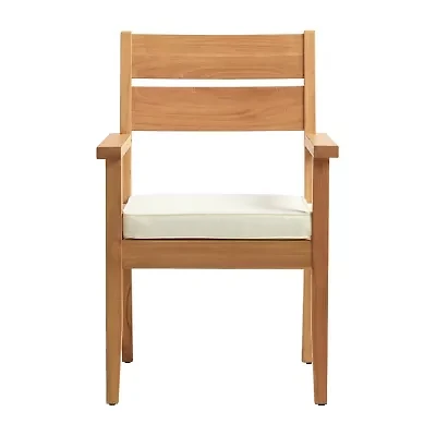 Carlbach Outdoor Teak Dining Armchair with Cushion