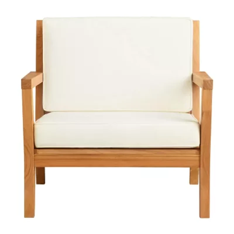 Carlbach Outdoor Teak Armchair with Cushions