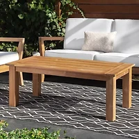 Carlbach Outdoor Teak 48" Coffee Table