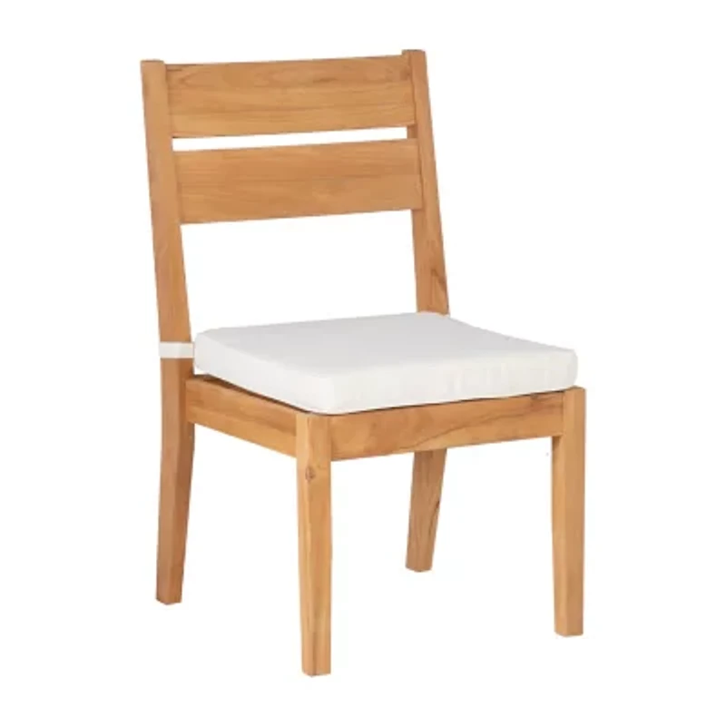 Carlbach Outdoor Teak 2-pc. Dining Chair with Cushion