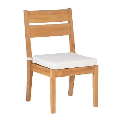 Carlbach Outdoor Teak 2-pc. Dining Chair with Cushion