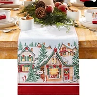 Elrene Home Fashions Storybook Christmas Table Runner