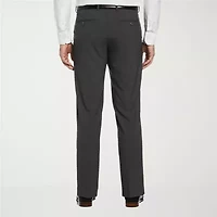 Savane Comfort Waist Mens Slim Fit Dress Flat Front Pant