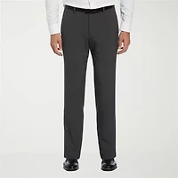 Savane Comfort Waist Mens Slim Fit Dress Flat Front Pant