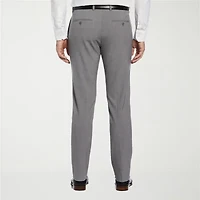 Savane Comfort Waist Mens Slim Fit Dress Flat Front Pant