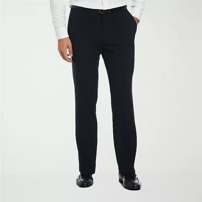 Savane Comfort Waist Mens Slim Fit Dress Flat Front Pant