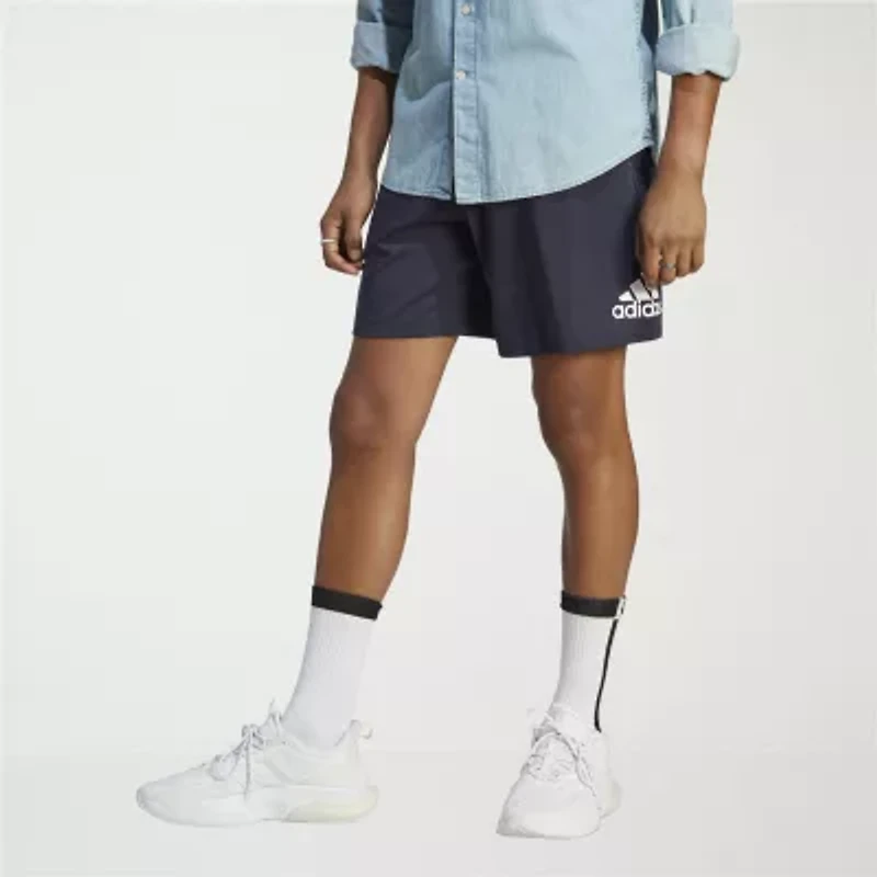 adidas Mens 7" Mid Rise Workout Shorts