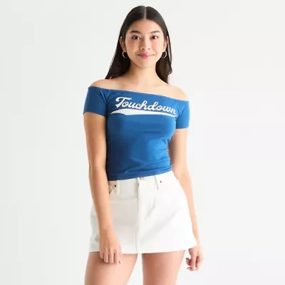 Grayson Threads, The Label Womens Short Sleeve Loose Fit Juniors Graphic T-Shirt