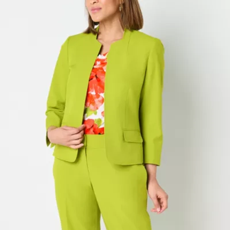 Black Label by Evan-Picone Womens Classic Fit Suit Jacket