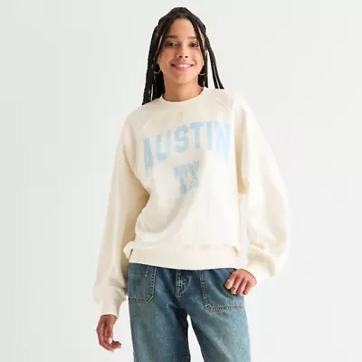 Arizona Juniors Womens Crew Neck Long Sleeve Sweatshirt