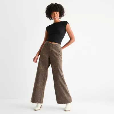 Arizona Juniors Curvy Womens Low Rise Baggy Fit Jean