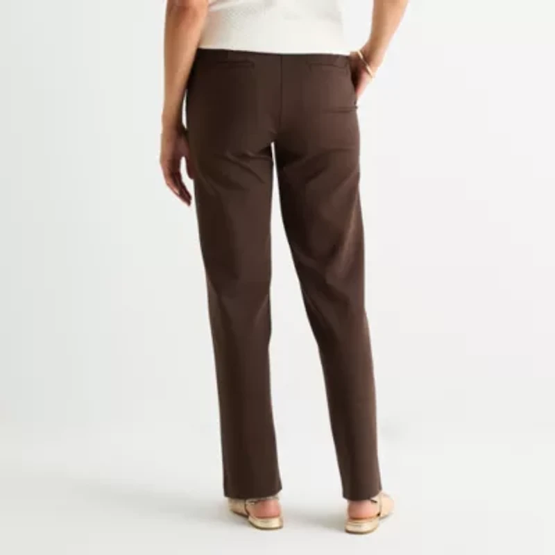 Liz Claiborne Maya Womens Straight Pull-On Pant