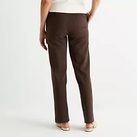 Liz Claiborne Maya Womens Straight Pull-On Pant