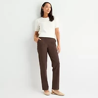 Liz Claiborne Maya Womens Straight Pull-On Pant