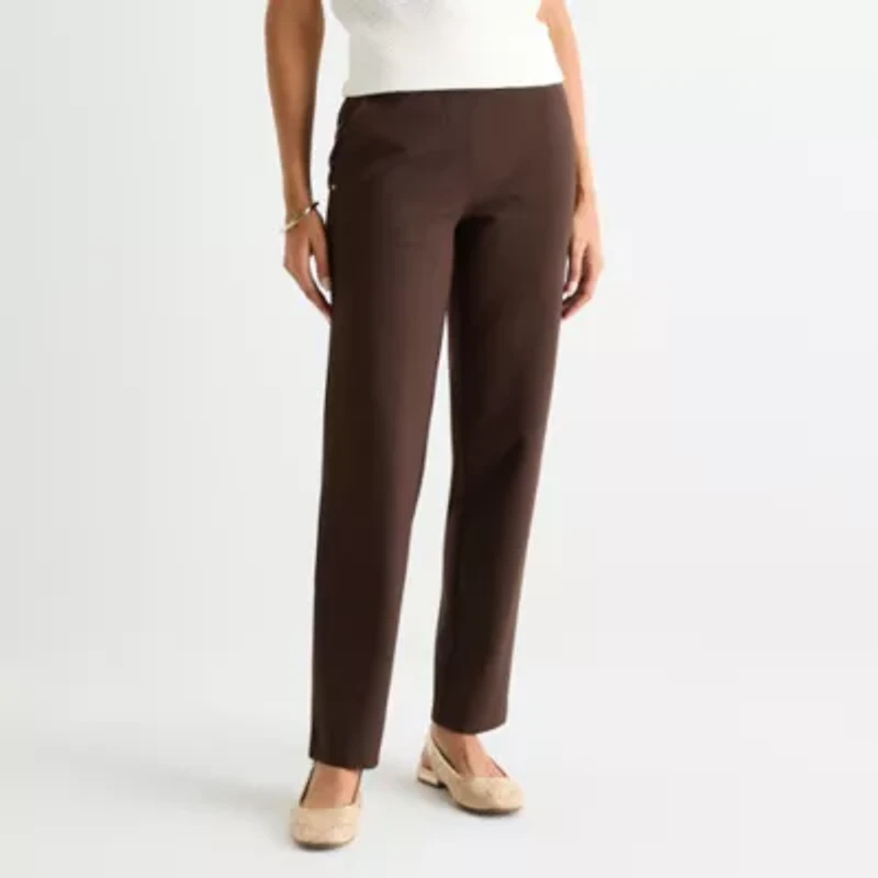 Liz Claiborne Maya Womens Straight Pull-On Pant