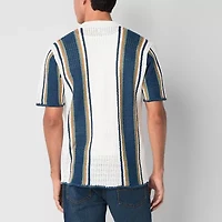 Arizona Mens Short Sleeve Layered Sweater Big and Tall