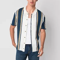 Arizona Mens Short Sleeve Layered Sweater Big and Tall
