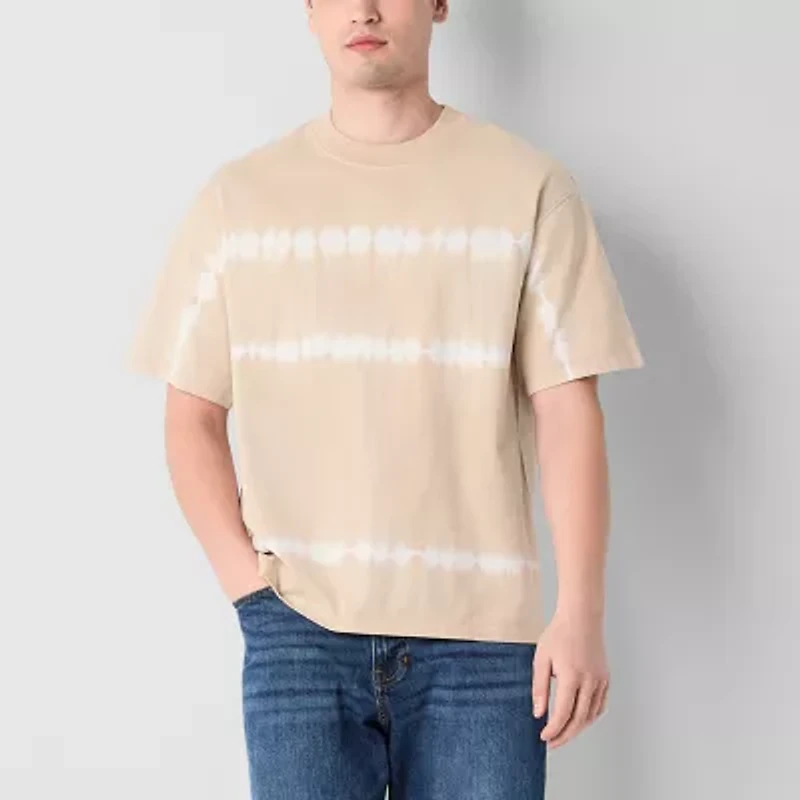 Arizona Mens Crew Neck Short Sleeve Big and Tall T-Shirt