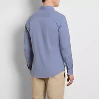 Van Heusen Originals Mens Long Sleeve Slim Fit Stretch Fabric Button-Down Shirt