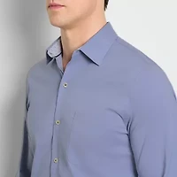 Van Heusen Originals Mens Long Sleeve Slim Fit Stretch Fabric Button-Down Shirt