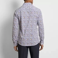 Van Heusen Originals Mens Long Sleeve Slim Fit Stretch Fabric Button-Down Shirt