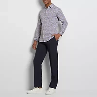 Van Heusen Originals Mens Long Sleeve Slim Fit Stretch Fabric Button-Down Shirt