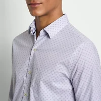 Van Heusen Originals Mens Long Sleeve Slim Fit Stretch Fabric Button-Down Shirt