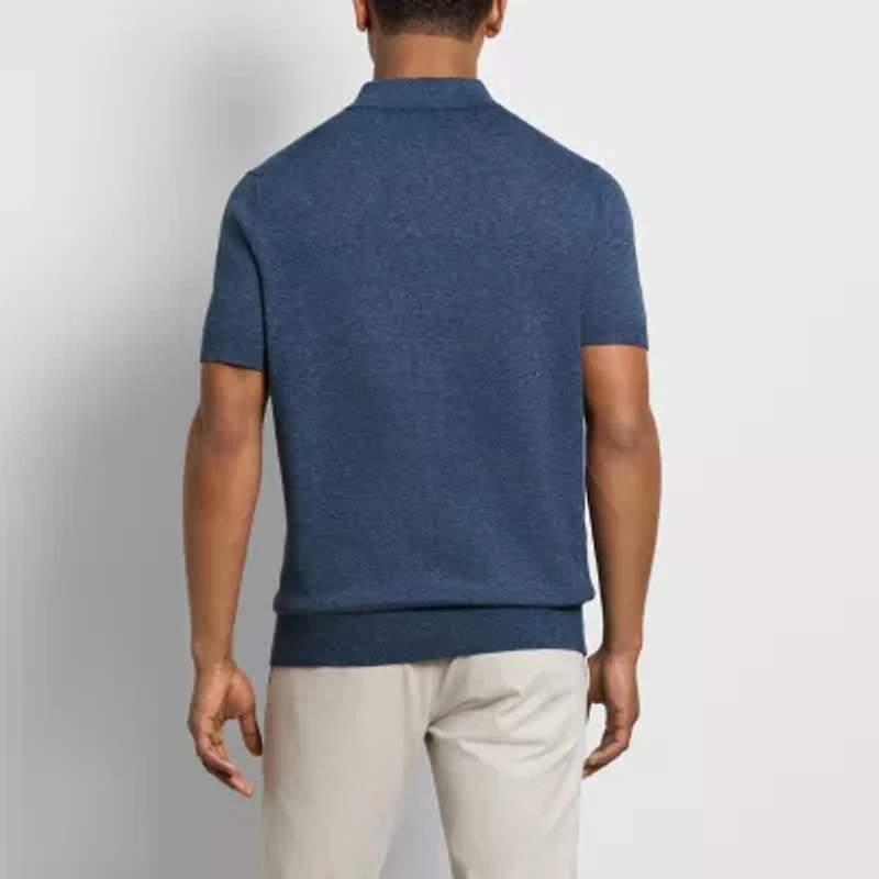 Van Heusen Smart Temp Mens Regular Fit Cooling Short Sleeve Polo Shirt