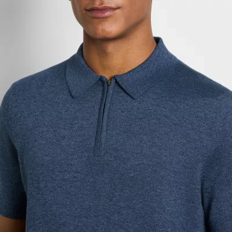 Van Heusen Smart Temp Mens Regular Fit Cooling Short Sleeve Polo Shirt