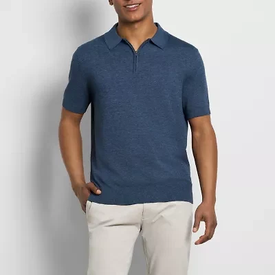 Van Heusen Smart Temp Mens Regular Fit Cooling Short Sleeve Polo Shirt