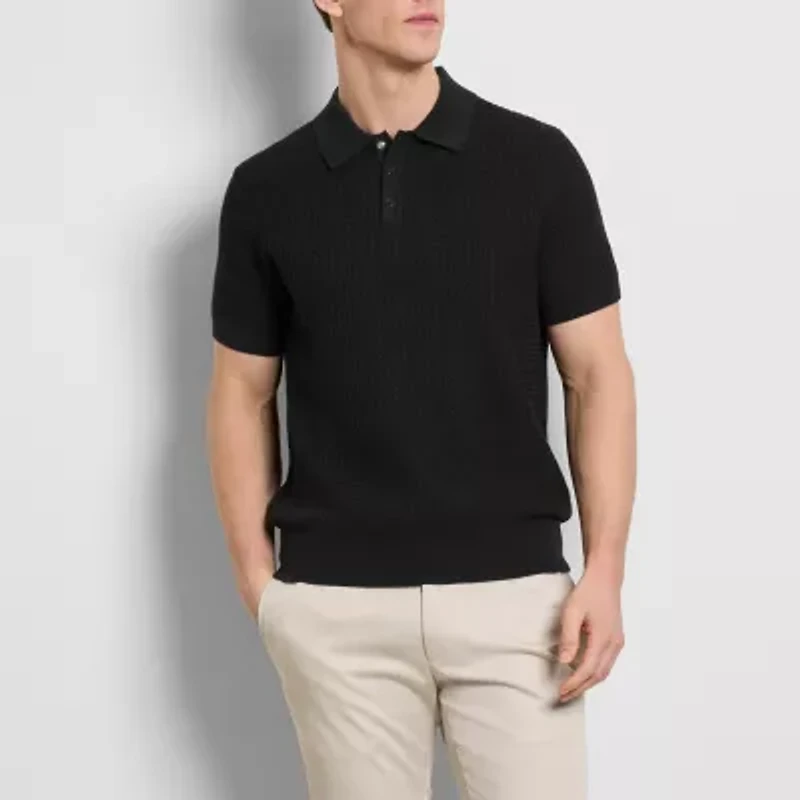 Van Heusen Smart Temp Mens Regular Fit Cooling Short Sleeve Polo Shirt