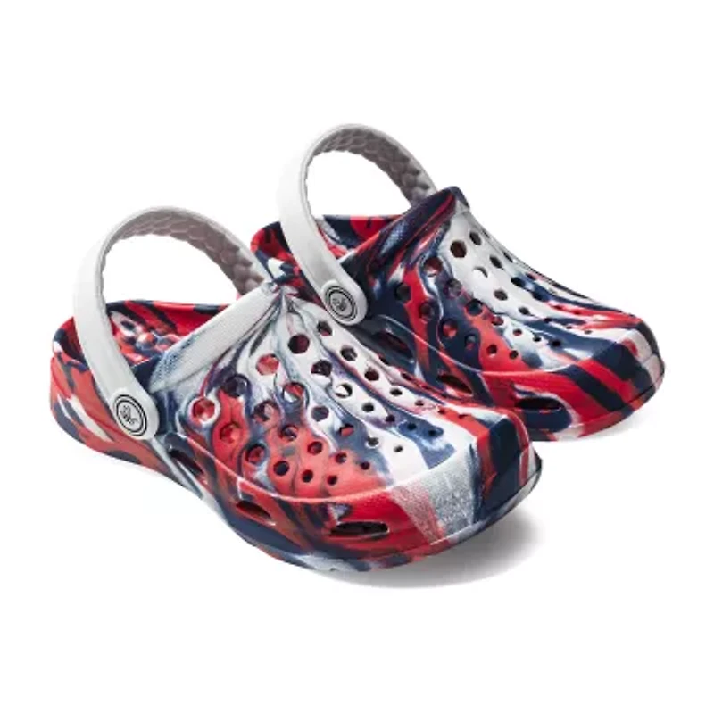 joybees® Americana Collection Little & Big Kid Unisex Round Closed Toe Clogs