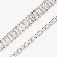 JS Jessica Simpson Diamond Chain Womens Belt