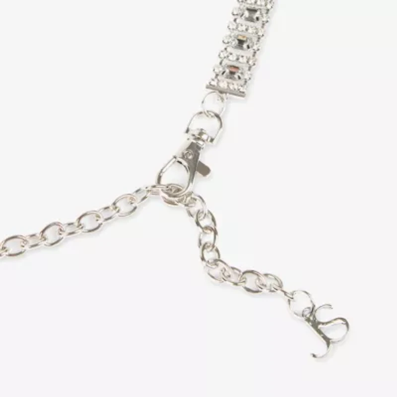 JS Jessica Simpson Diamond Chain Womens Belt
