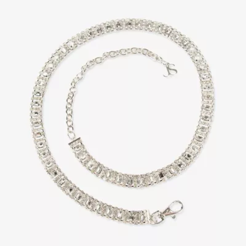 JS Jessica Simpson Diamond Chain Womens Belt