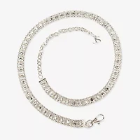 JS Jessica Simpson Diamond Chain Womens Belt
