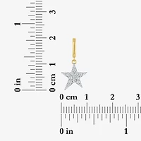Charmed by Diamond Addiction Star (G-H / Si2- I1) Womens 1/10 CT. T.W. Lab Grown White 14K Gold Over Silver Pendant