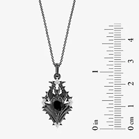 Enchanted Disney Fine Jewelry Villains Womens 1/10 CT. T.W. Genuine Black Onyx Sterling Silver 18 Inch Pendant Necklace