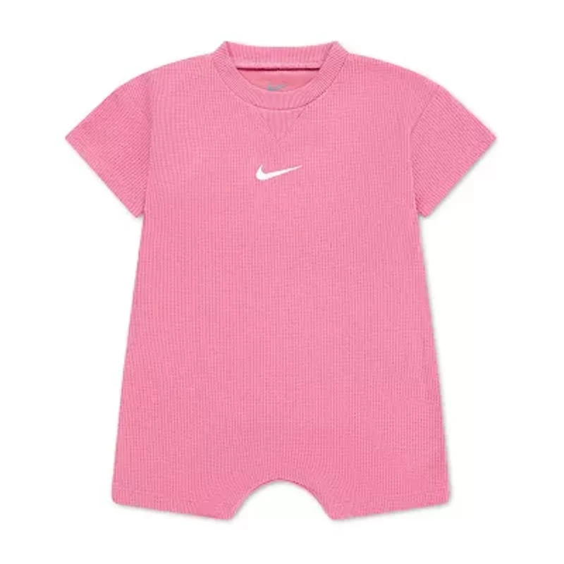 Nike Toddler Girls Short Sleeve Striped Romper