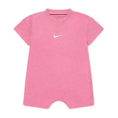 Nike Toddler Girls Short Sleeve Striped Romper