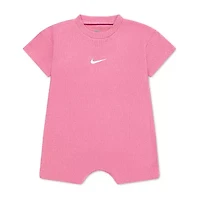 Nike Toddler Girls Short Sleeve Striped Romper