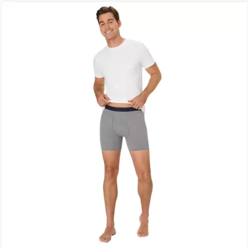 Hanes Mens 4 Pack Boxer Briefs Ubbbz4