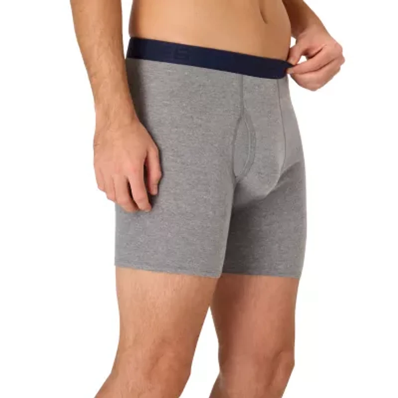Hanes Mens 4 Pack Boxer Briefs Ubbbz4