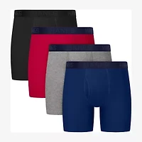 Hanes Mens 4 Pack Boxer Briefs Ubbbz4