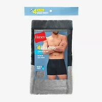 Hanes Mens 4 Pack Boxer Briefs Ubbbz4