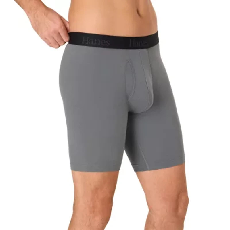 Hanes Mens 4 Pack Support Pouch Boxer Briefs Ufsll4